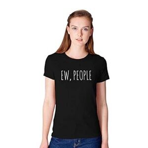 Hot Topic Ew, People Black Short Sleeve Cotton Tee size M